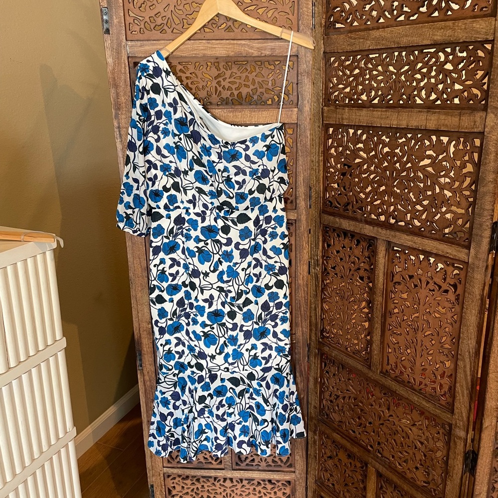 SALONI Juliet Forgetmenot Silk Dress - Picture 3 of 5